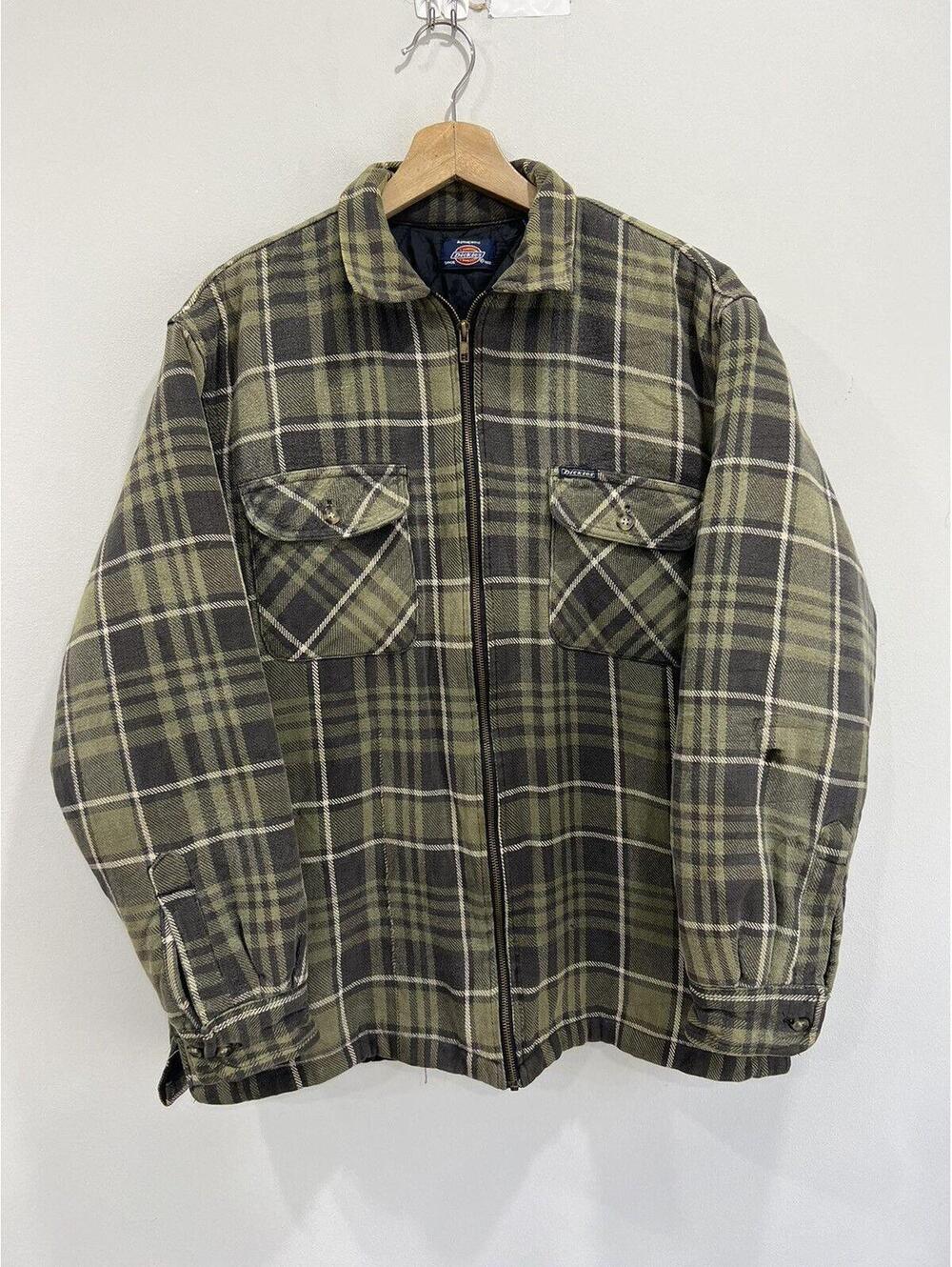Vintage Dickies Plaid Zip Jacket Overcoat
